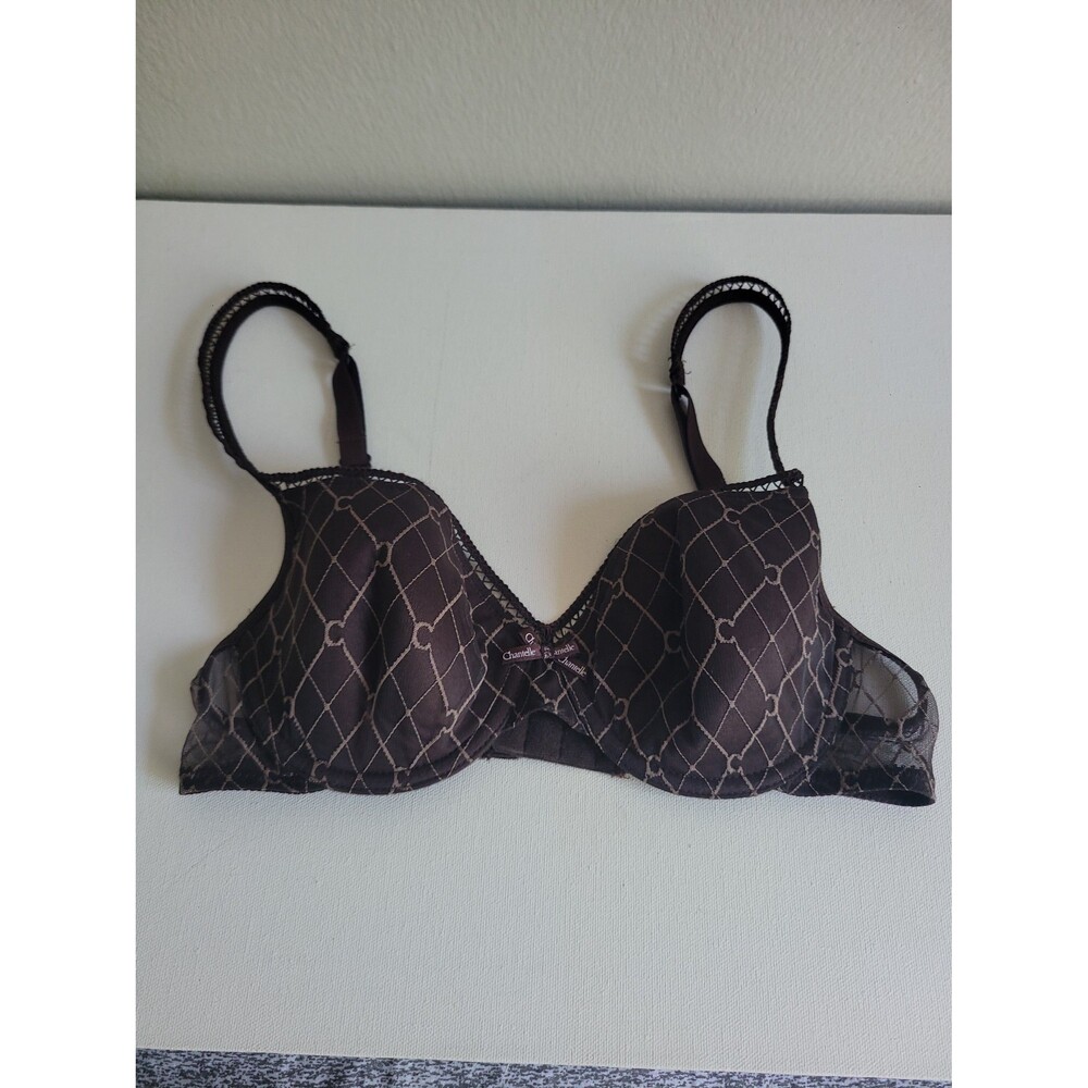 Chantelle Brown Bra with Pattern